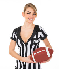 Referee With American Football