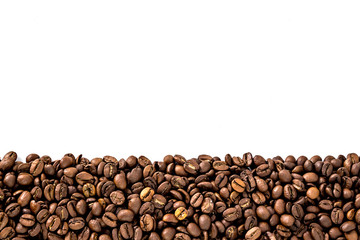 Black coffee beans frame border - 82591857