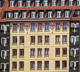 Obraz premium Very beautiful building with many windows