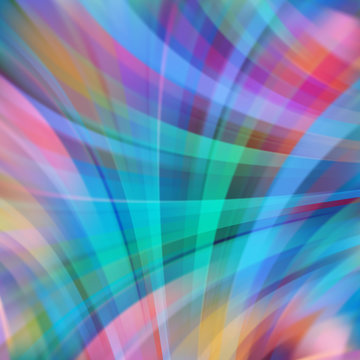 Colorful smooth light lines background. © tashechka