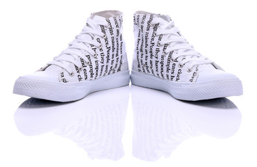 Youth white sneakers