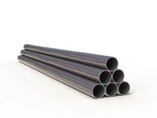 Metallurgical materials on a white background