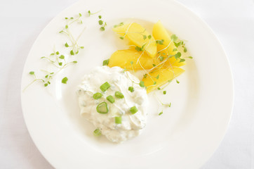 Pellkartoffeln mit Quark