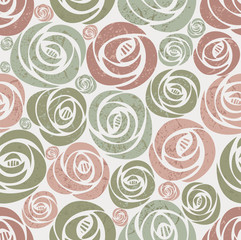 Endless floral vintage pattern.