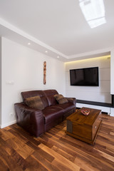 Comfortable leather sofa