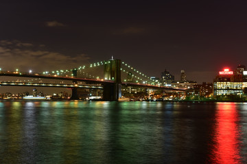 Obraz premium Brooklyn Bridge and East River
