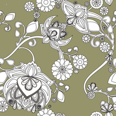 Vintage floral pattern