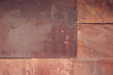 vintage Rusty metal panel textured