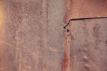 vintage Rusty metal panel textured