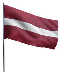 Fototapeta na wymiar Latvia Flag Image