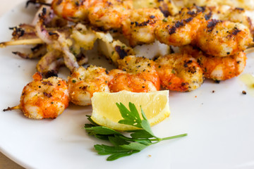 Grilled cuttlefish