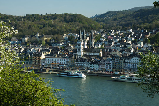 Ausblick auf Boppard am Mittelrhein