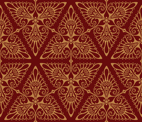 Seamless vector background pattern with triangle motifs