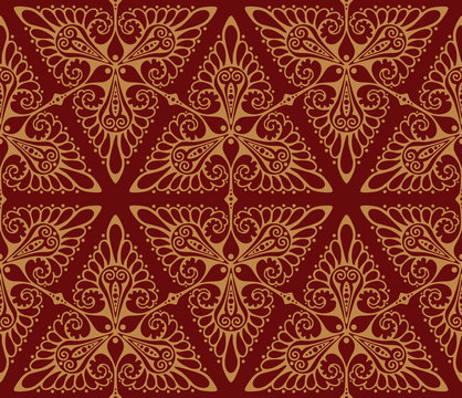 Seamless vector background pattern with triangle motifs