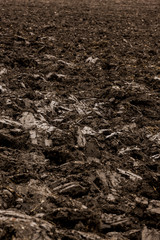 Umgepflügter Acker