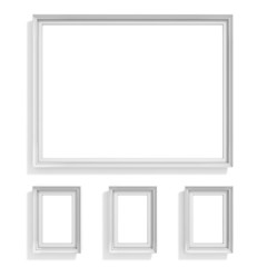 Blank picture frames. Website background template