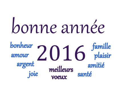 "bonne année 2016"bonheur,amour,joie.....