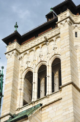 Fototapeta na wymiar Ginebra, catedral de San Pedro, Iglesia Reformada suiza