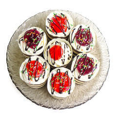 cupcake isolated on white background