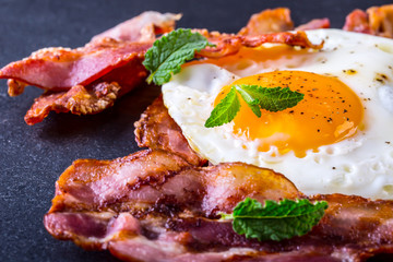 Ham and Egg. Bacon and Egg. 