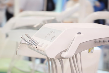 The image of a dental drilling machine