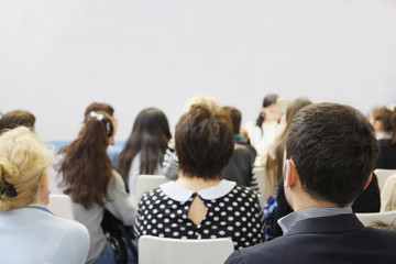 Fototapeta premium Meeting in a conference hall.