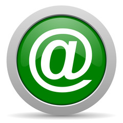 email green glossy web icon