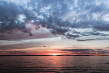 Beautiful colorful sunset