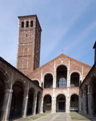 Basilica of Sant'Ambrogio in Milan, Italy