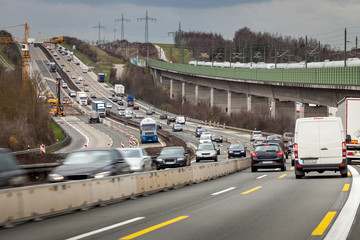 Autobahnbaustelle