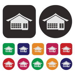 Fototapeta premium House icon / Real Estate icon / Home icon / vector
