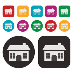 House icon / Real Estate icon / Home icon / vector