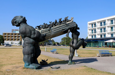 Suur Tyll - Hero of Estonian mythology sculpture
