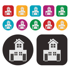House icon / Real Estate icon / Home icon / vector