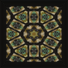 Metal frame generated texture