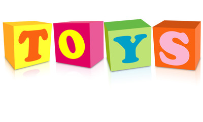 The inscription on the color dice toys
