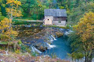 Old mill at river Slunjcica