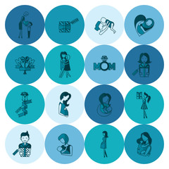 Happy Mothers Day Icons