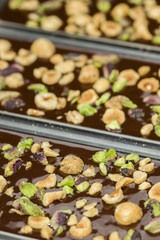 Ingredients for preparation of artisanal chocolate bar