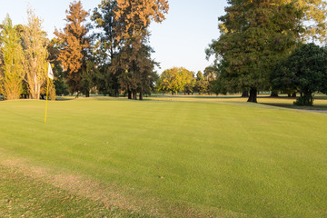 Bunker and Green at Sunset Golf Course.