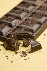 Ingredients for preparation of artisanal chocolate bar