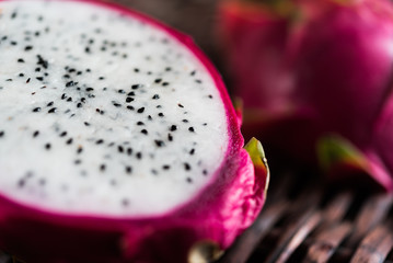 Slice of pitahaya