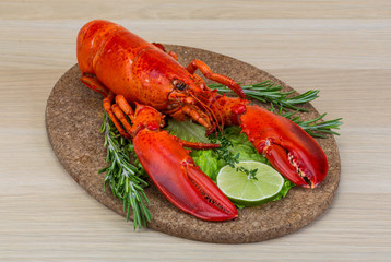 Boiled lobster