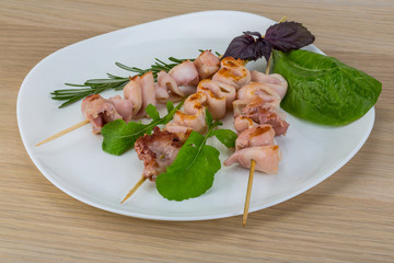 Grilled squid