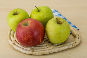 Red and green apples