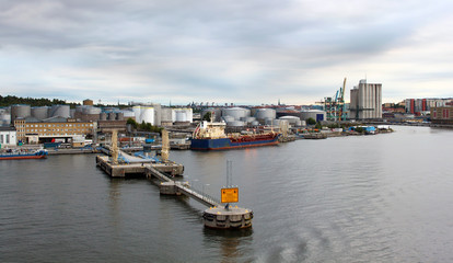 Fototapeta na wymiar Port of Stockholm