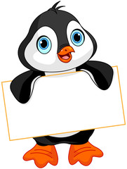 Fototapeta premium Penguin sign