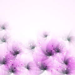 Vector background with flowers