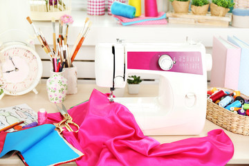 Beautiful comfortable seamstress workplace