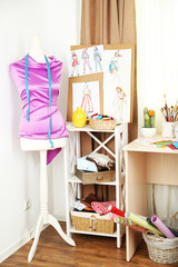 Beautiful comfortable seamstress workplace